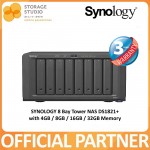 SYNOLOGY DS1821+ 8 Bay DiskStation with 4GB / 8GB / 16GB / 32GB Memory. Singapore Local 3 Years Warranty